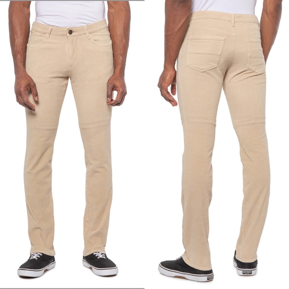 Vintage 1946 Cords Stretch Skinny Pants Beige